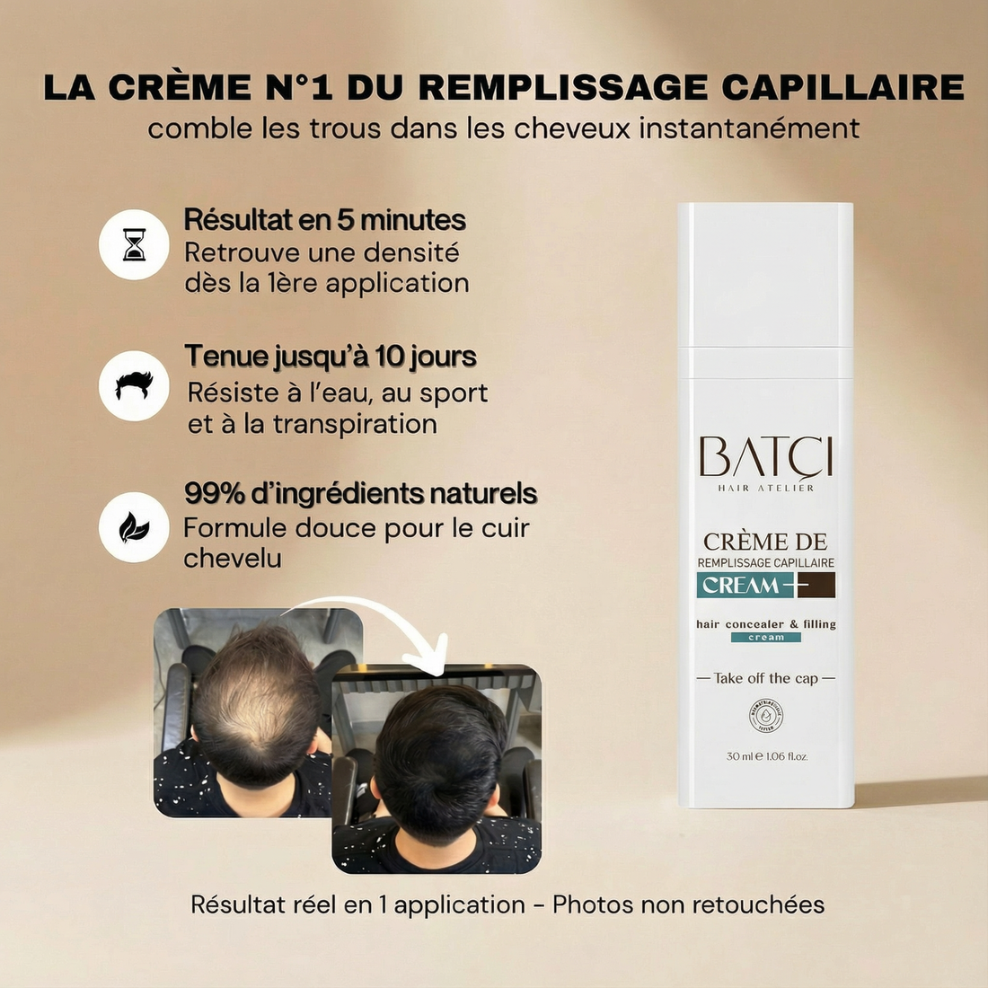 Crème de remplissage capillaire - 30 ml