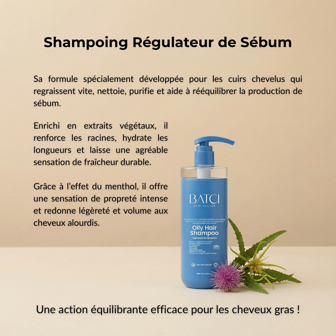 SHAMPOING RÉGULATEUR DE SÉBUM - 500 ML